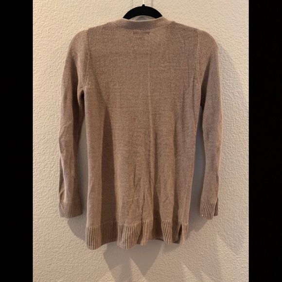 NWOT Good Quality Knit Tan Button Up Cardigan Sweater - Picture 2 of 6